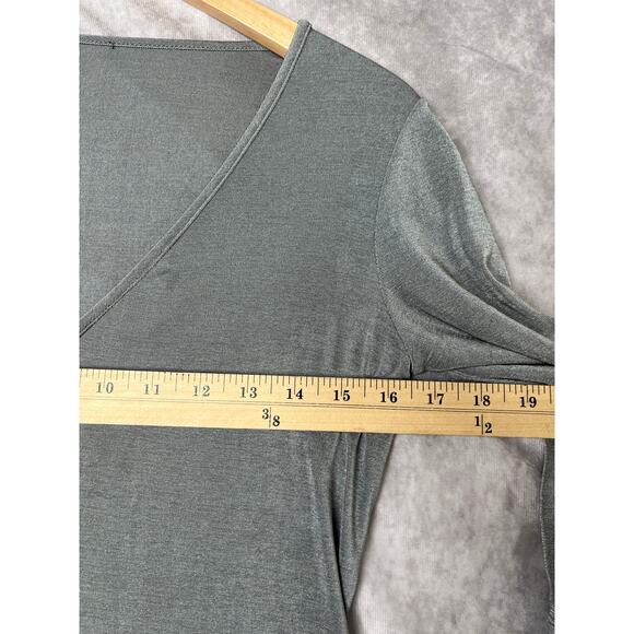 No Brand 90s Gray Shrug Cardigan 3/4 Sleeve Rachel Green Older Sister Y2k sz M - Picture 2 of 3